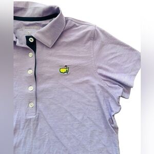 Magnolia Lane Tech Short Sleeve Polo - Masters Logo - Womens Size Medium Purple